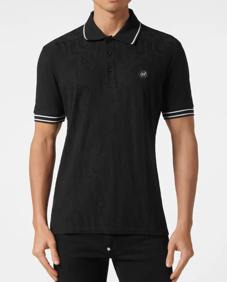 Czarna koszulka polo