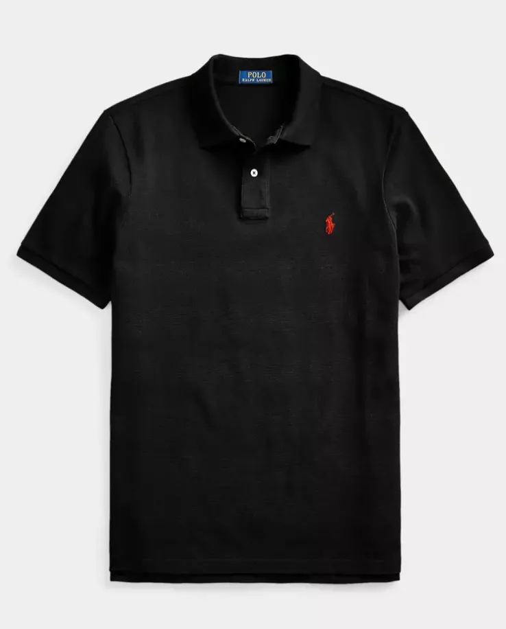 Czarna koszulka polo Classic Fit