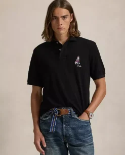 Czarna koszulka polo Classic Fit