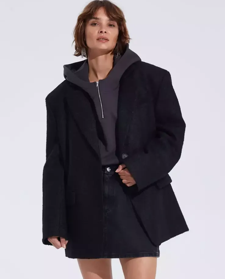 Czarna marynarka oversize Nora