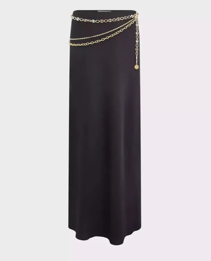 Czarna spódnica maxi