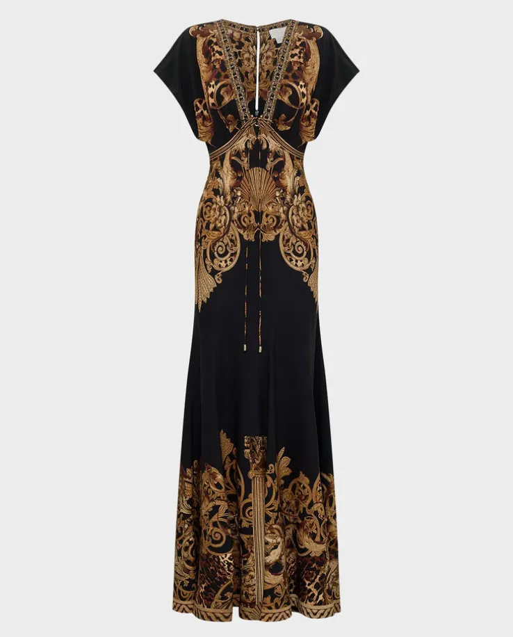 Czarna sukienka maxi