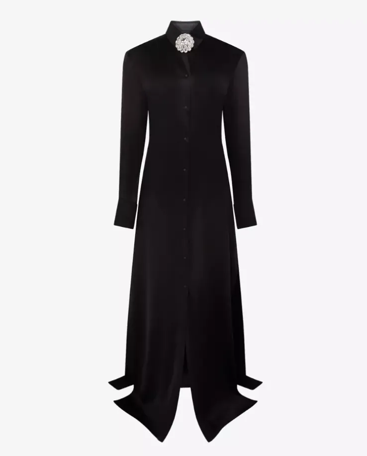 Czarna sukienka maxi