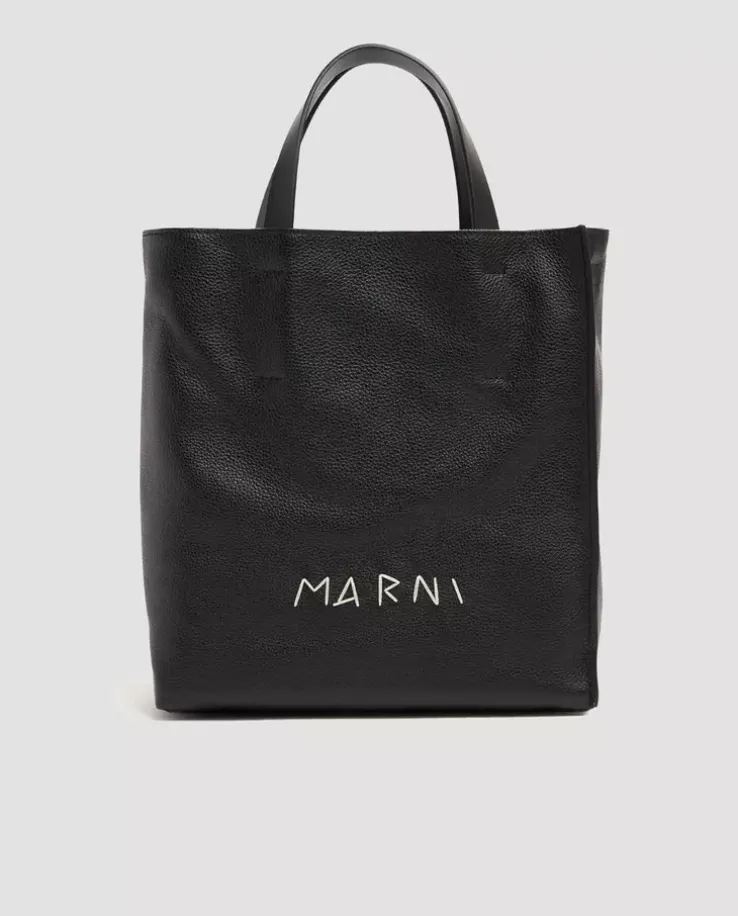 Czarna torba shopper Museo small