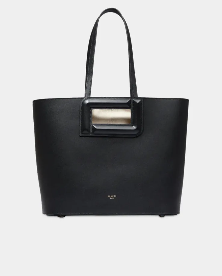 Czarna torebka typu shopper