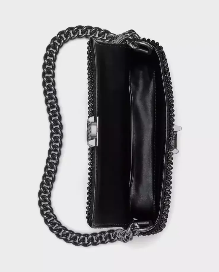 Czarna torebka z kryształkami the Rhinestone J Marc Mini