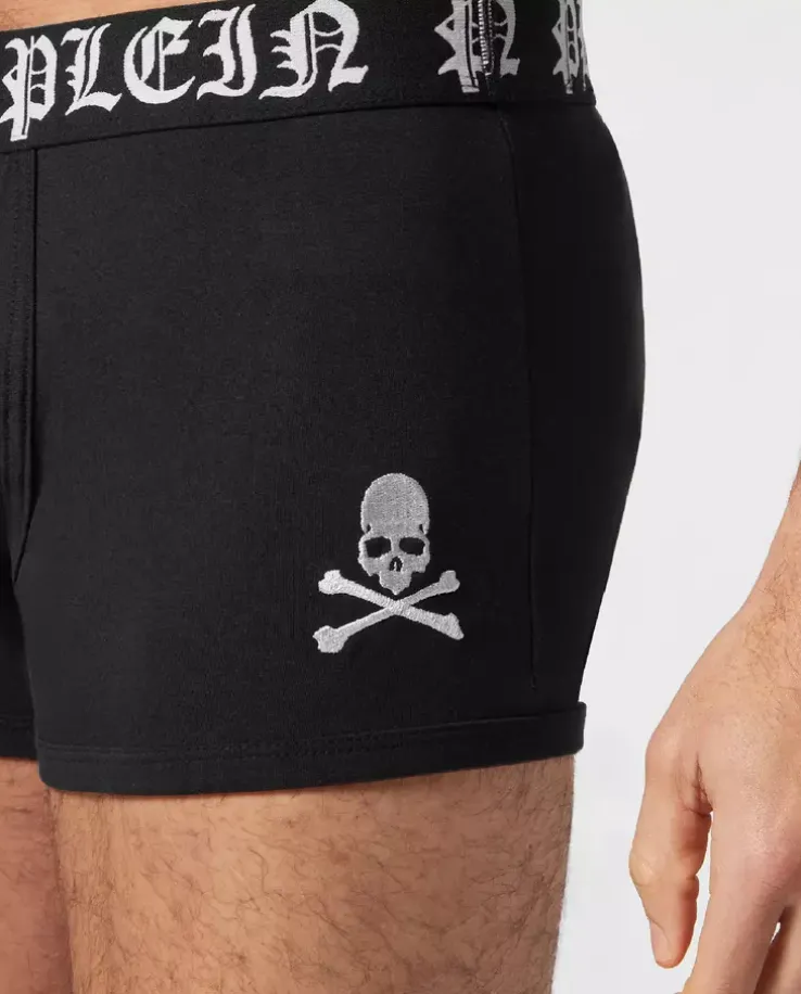 Czarne bokserki Skull&Bonnes