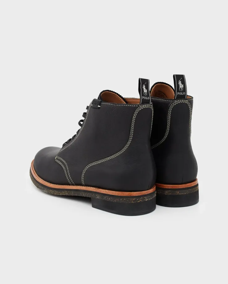 Czarne buty skórzane Radford