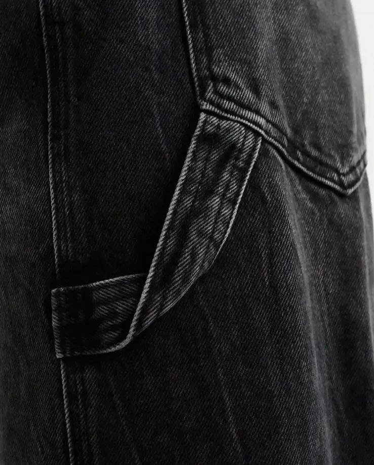 Czarne jeansy Korea Relaxed Fit