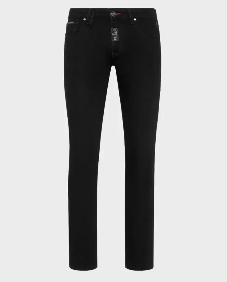 Czarne jeansy Super Fit