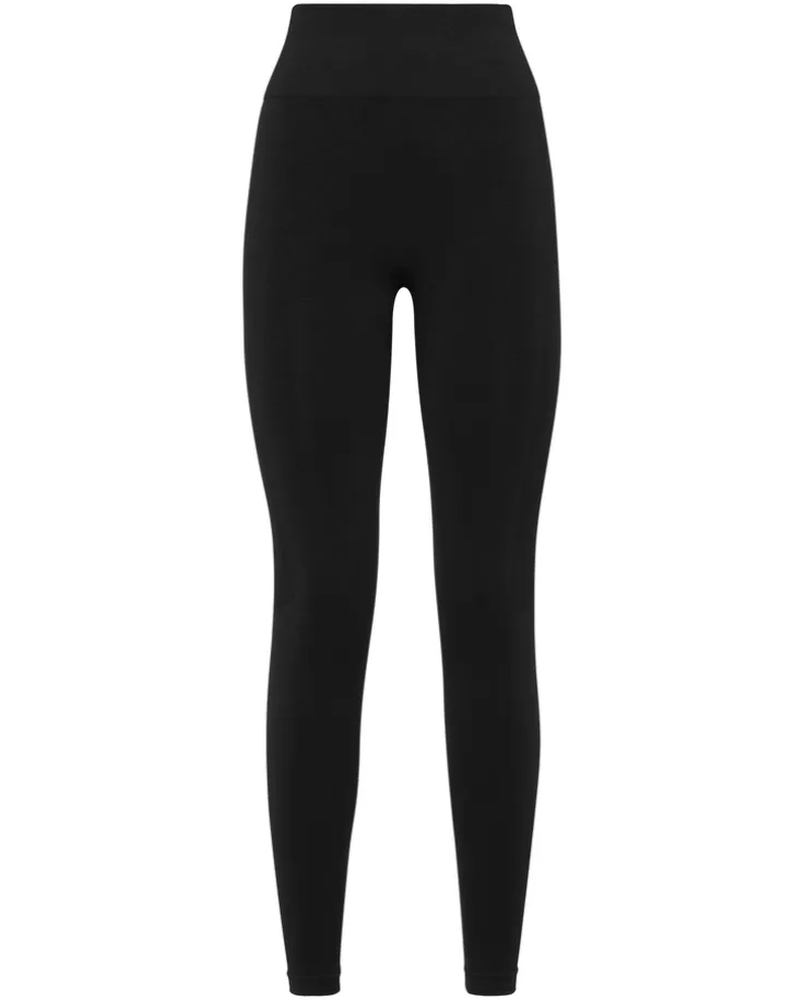 Czarne legginsy z logo