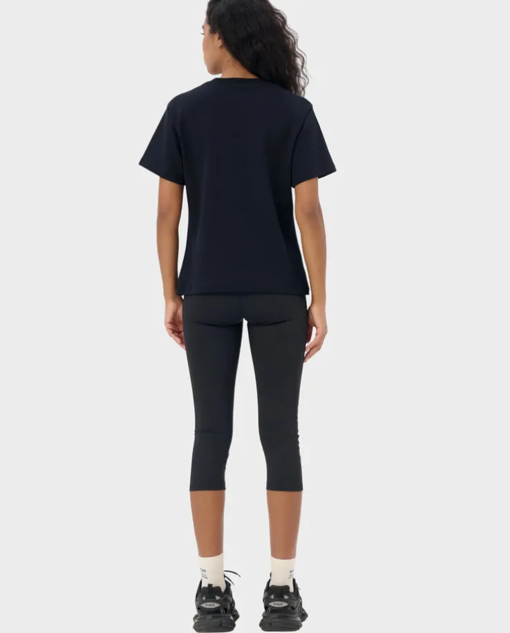 Czarne legginsy z logo Raven