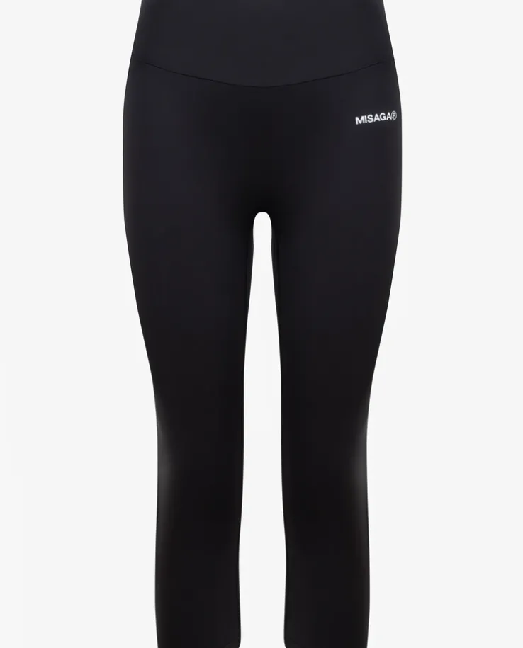 Czarne legginsy z logo Raven