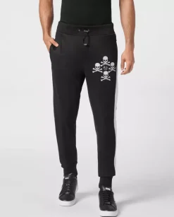 Czarne spodnie dresowe Skull&Bones