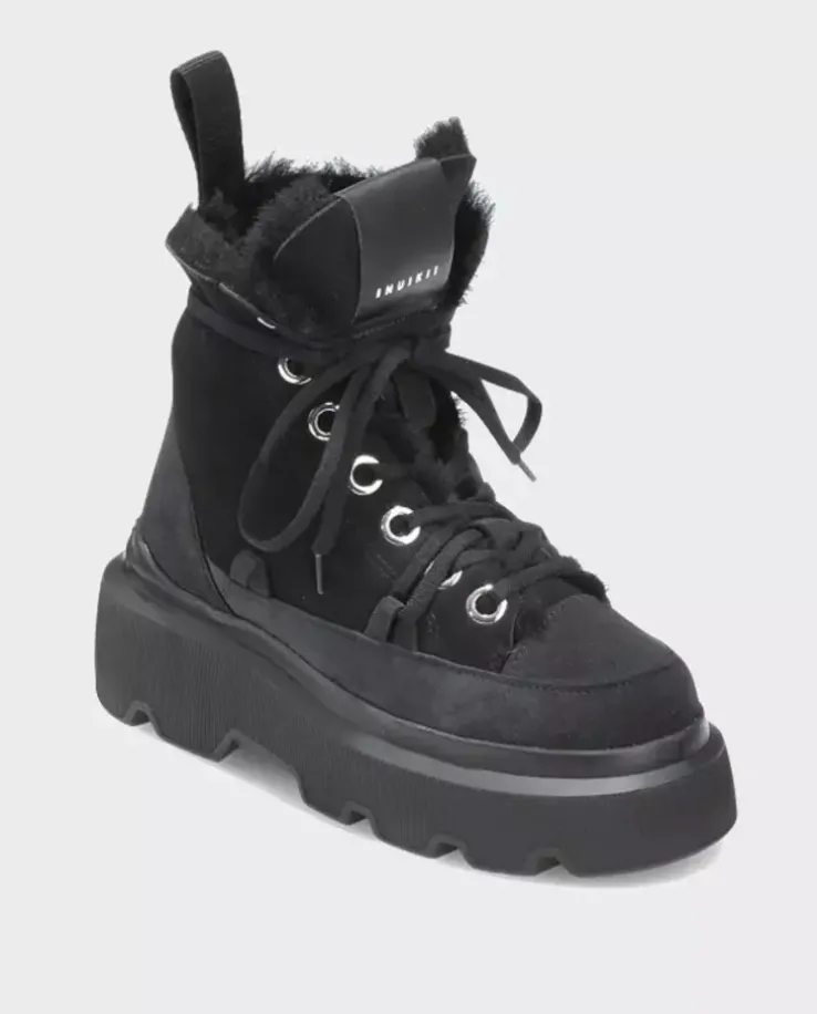 Czarne zamszowe buty Matilda