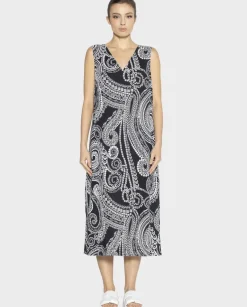 Czarno-biała sukienka w print
