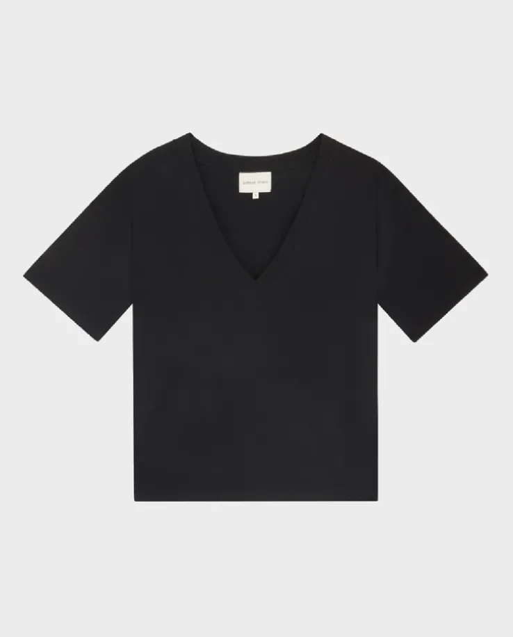 Czarny bawełniany t-shirt