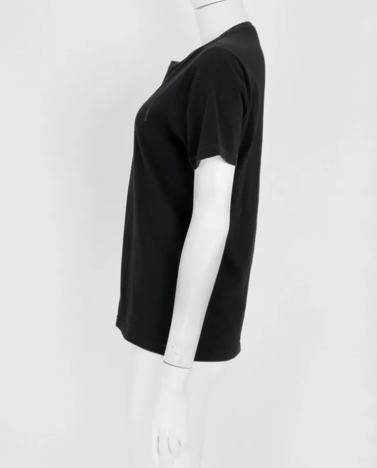 Czarny bawełniany t-shirt