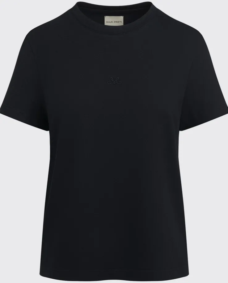 Czarny bawełniany t-shirt Essenza