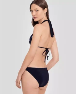 Czarny dół od bikini z logo