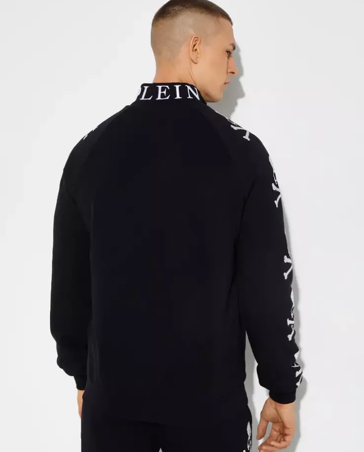 Czarny komplet dresowy Skull & Bones