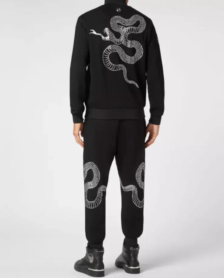 Czarny komplet dresowy Snake