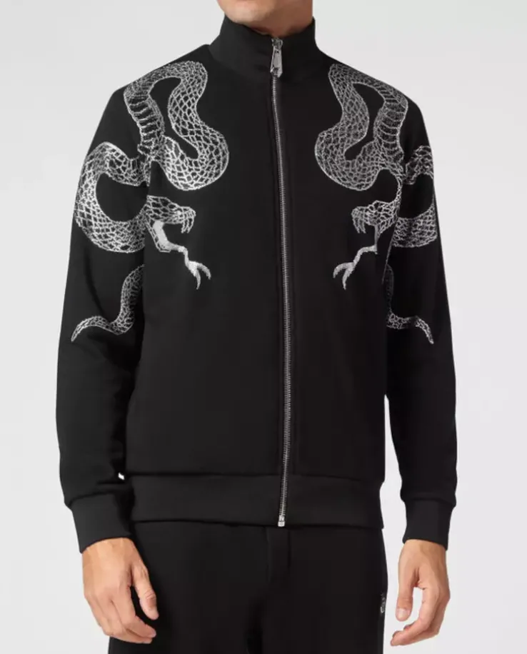 Czarny komplet dresowy Snake