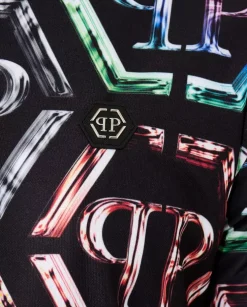 Czarny komplet dresowy z monogramem Glass