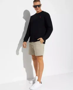 Czarny longsleeve z bawełny