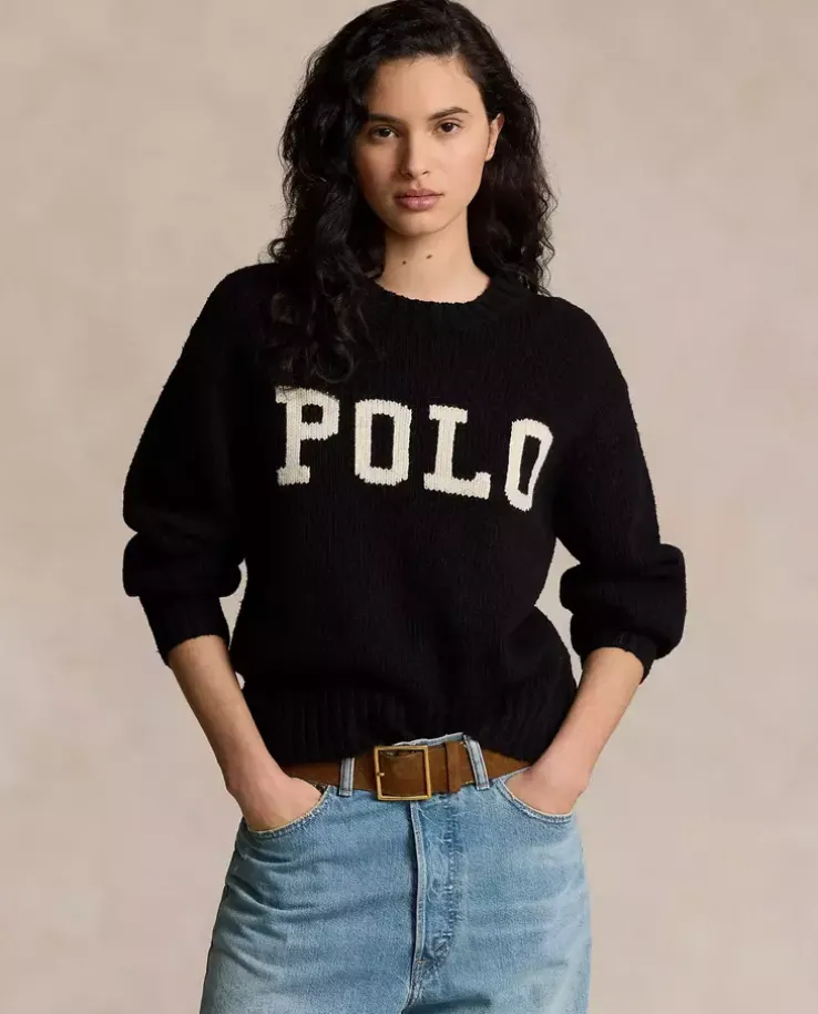 Czarny sweter Relaxed Fit