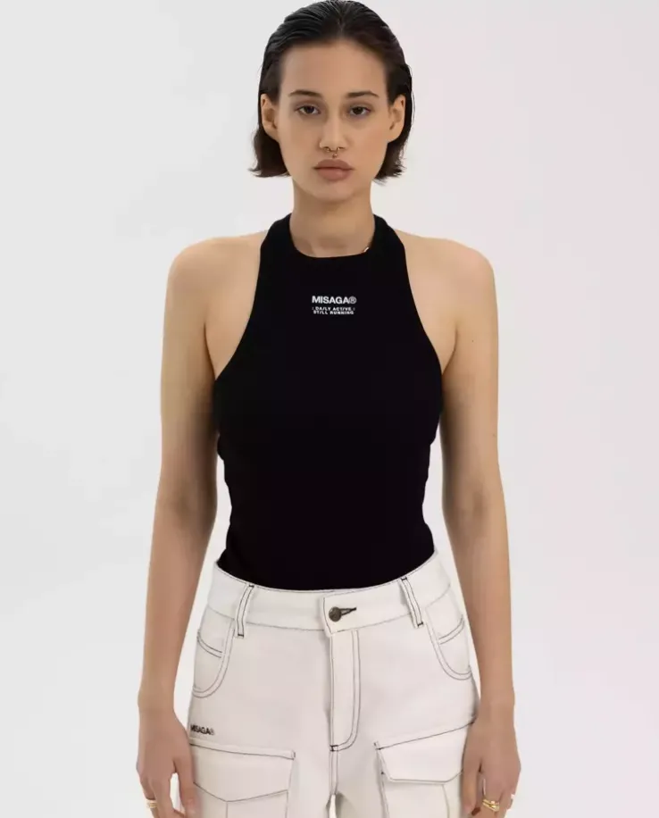 Czarny tank top