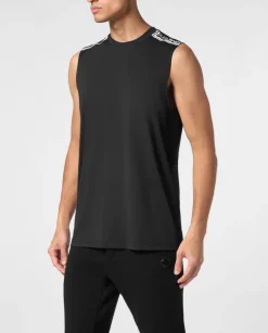 Czarny tank top