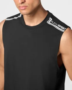 Czarny tank top