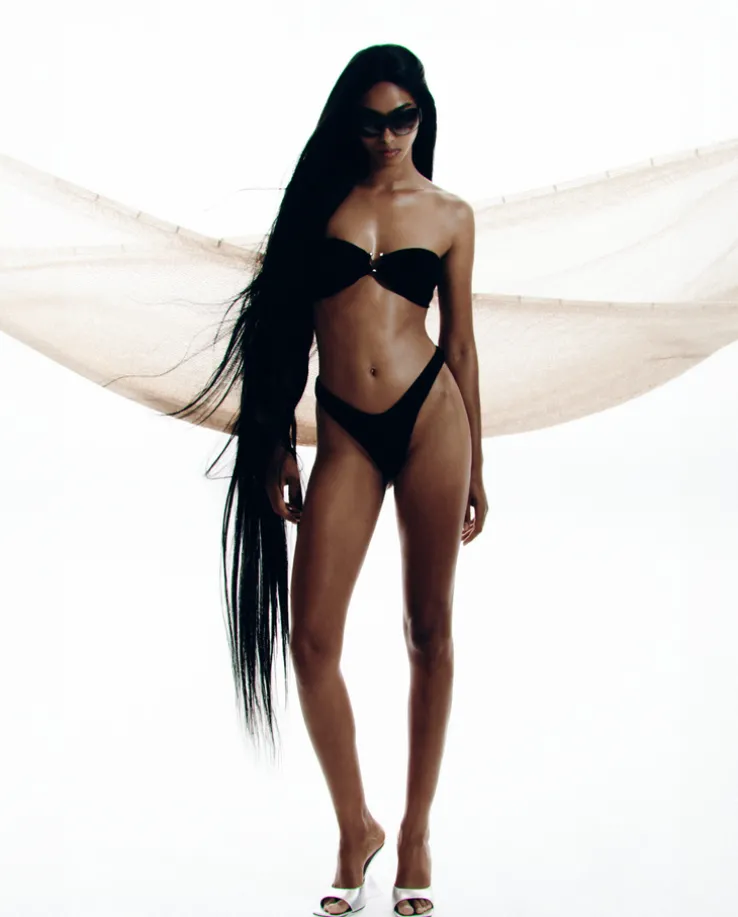 Czarny top od bikini Iris