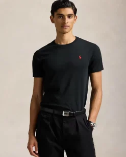 Czarny t-shirt Custom Slim Fit
