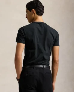 Czarny t-shirt Custom Slim Fit