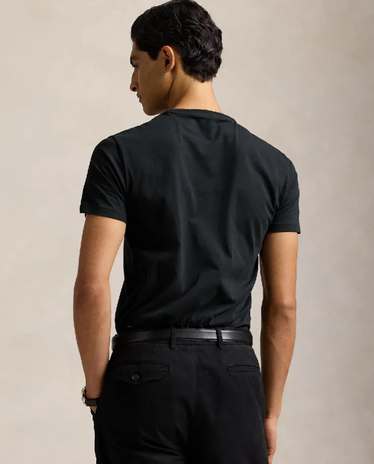 Czarny t-shirt Custom Slim Fit