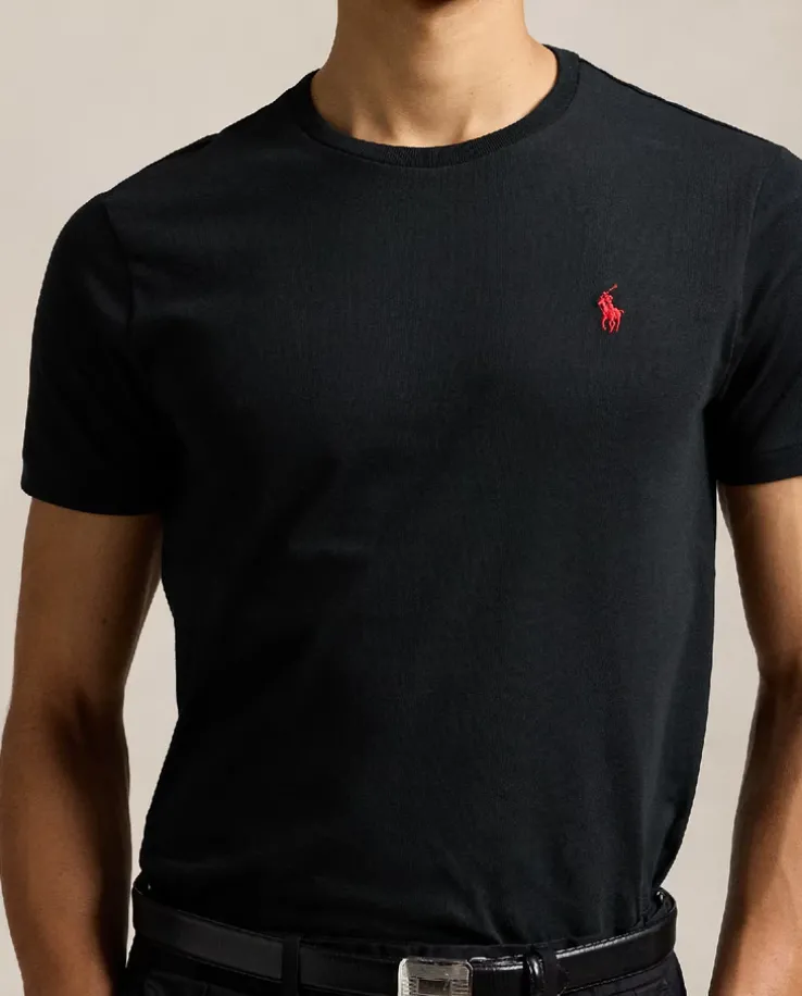 Czarny t-shirt Custom Slim Fit