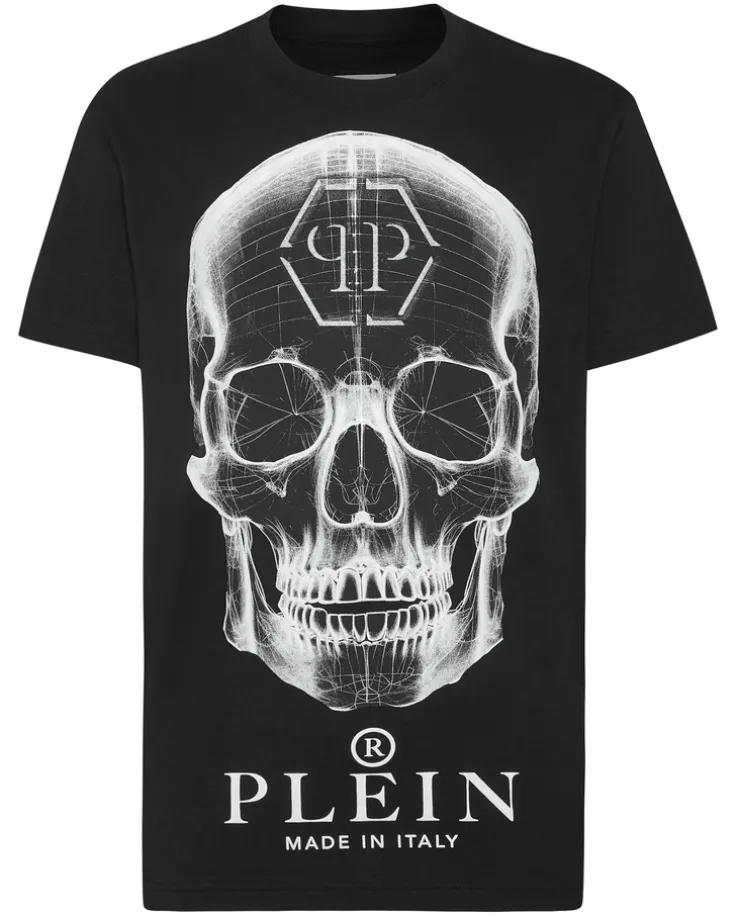 Czarny T-shirt z dużym printem