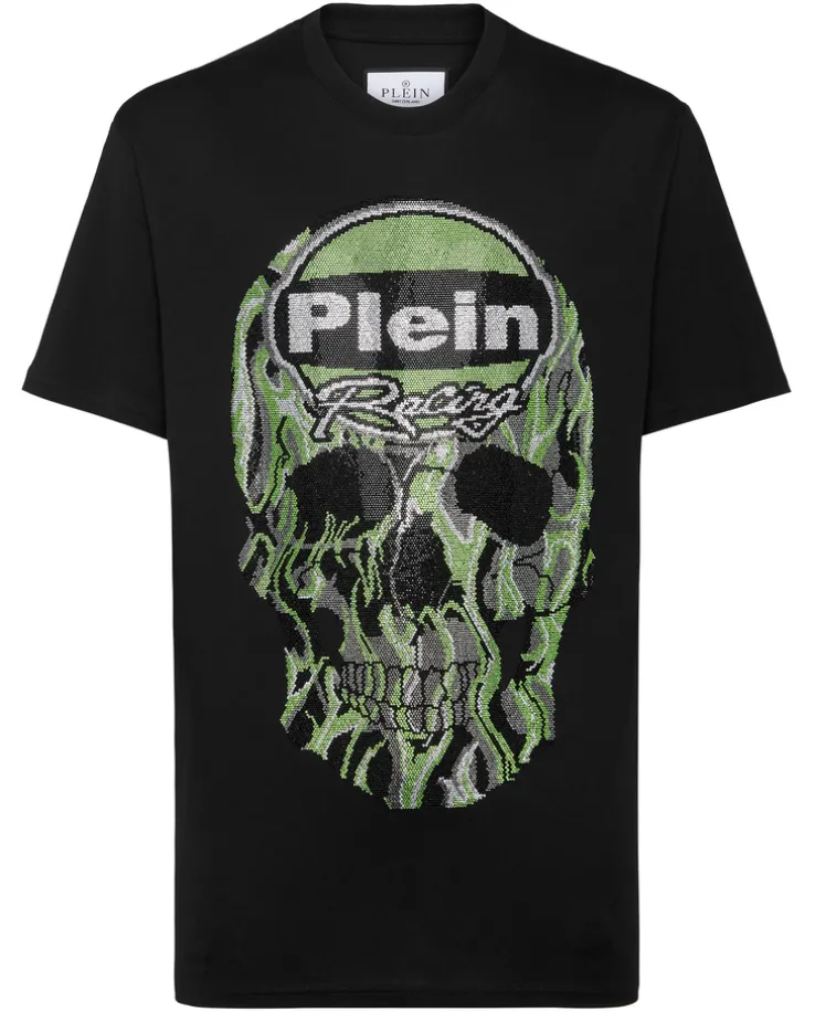 Czarny t-shirt z kultową czaszką