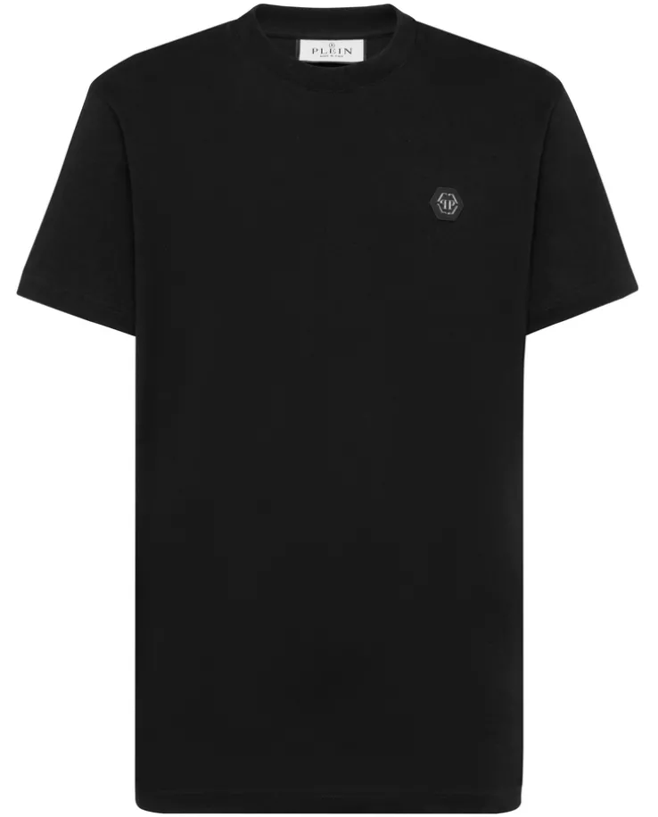 Czarny t-shirt z mini logo