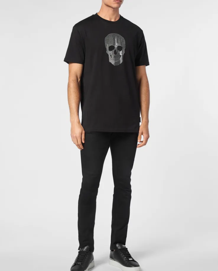 Czarny T-shirt z printem