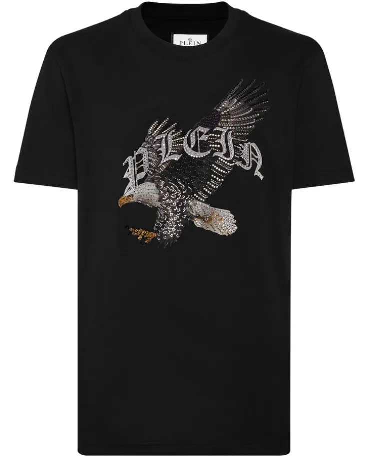 Czarny T-shirt z printem