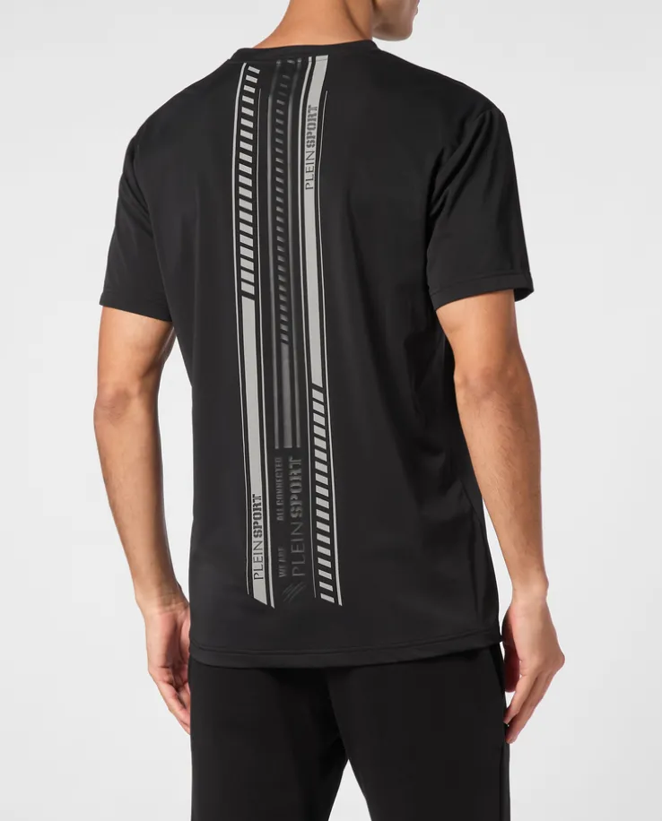 Czarny t-shirt z printem