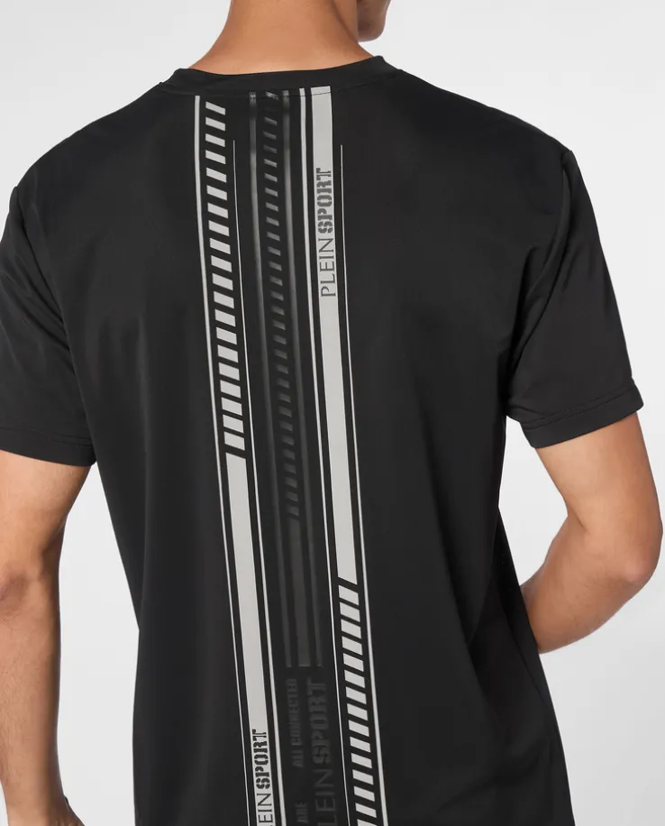 Czarny t-shirt z printem