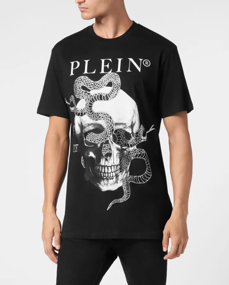Czarny T-shirt z printem