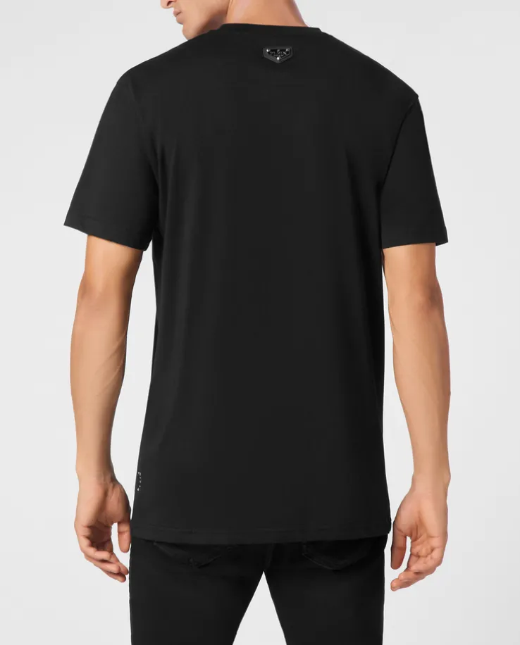 Czarny T-shirt z printem