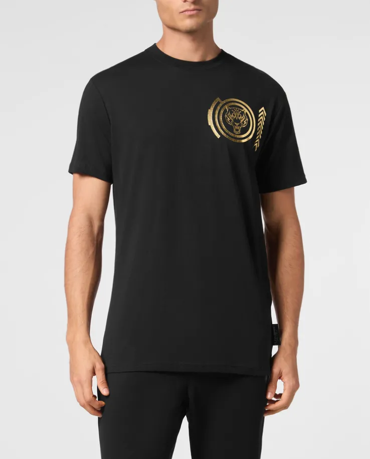 Czarny T-shirt z printem