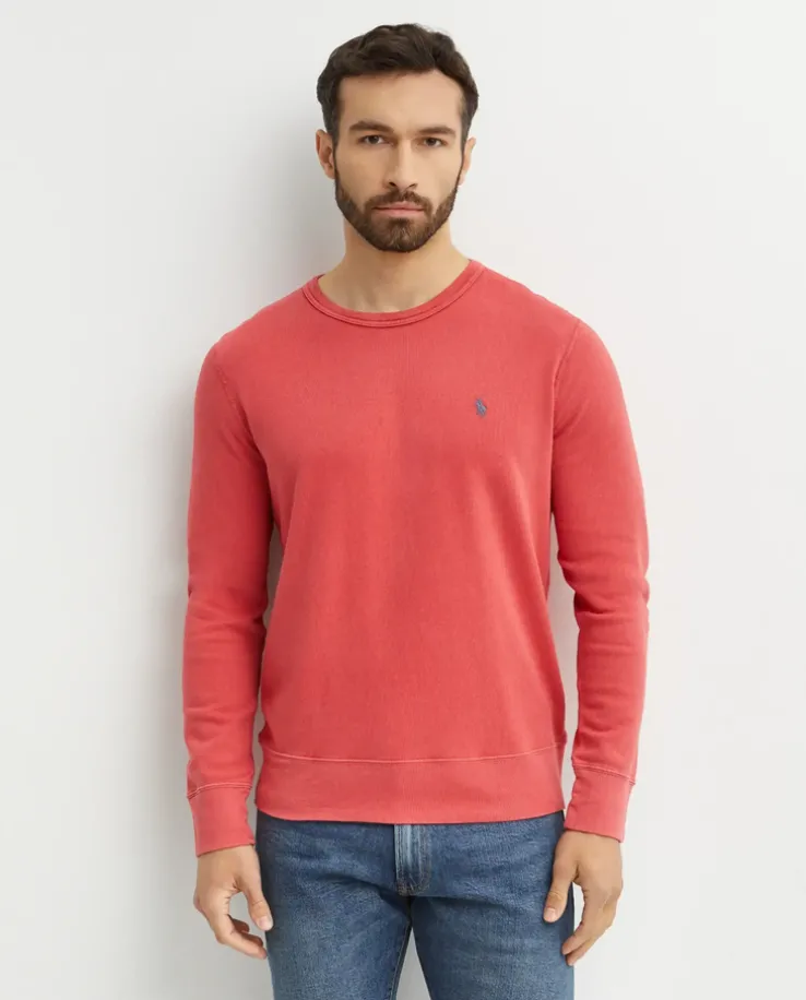 Czerwona bluza z haftowanym logo