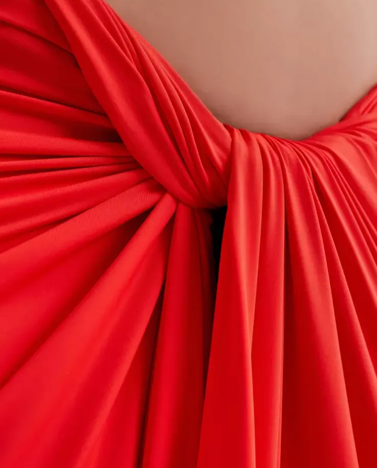 Czerwone pareo Knot Touch